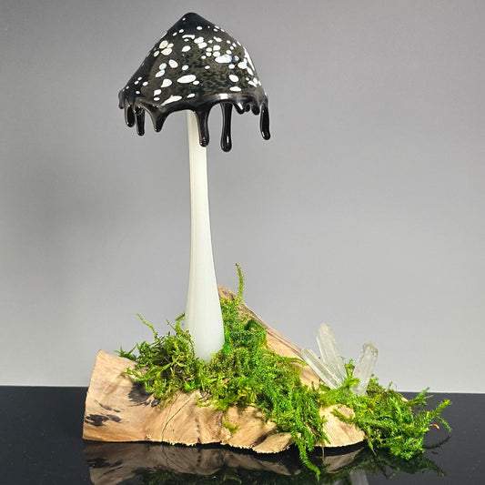Inky Cap Mushroom Sculpture #0863