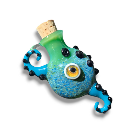 Eyeball Monster Potion Bottle Necklace #0944