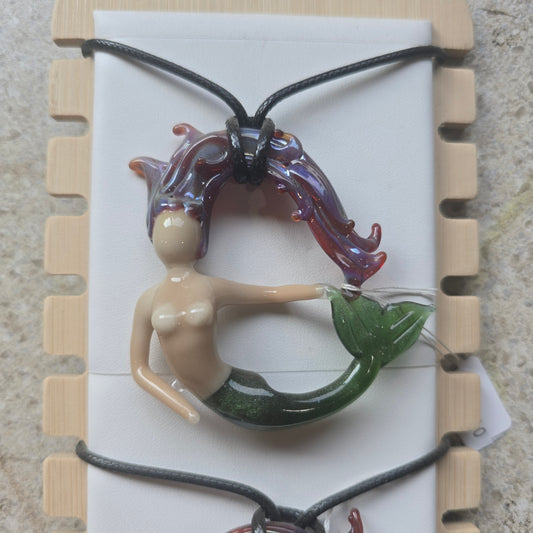 Mermaid Pendant Necklace, Large #0971