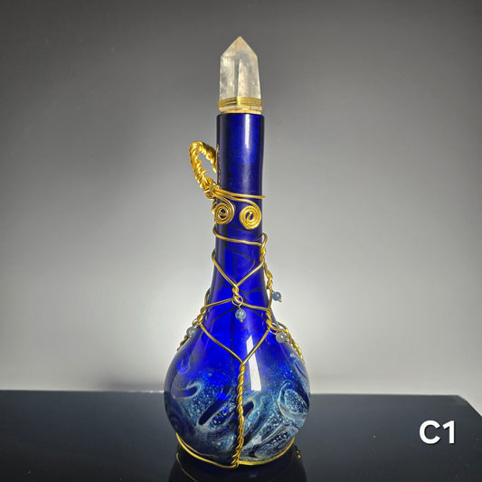 Belt Potion Bottle w/ wire wrapped Handle, Water Bottle