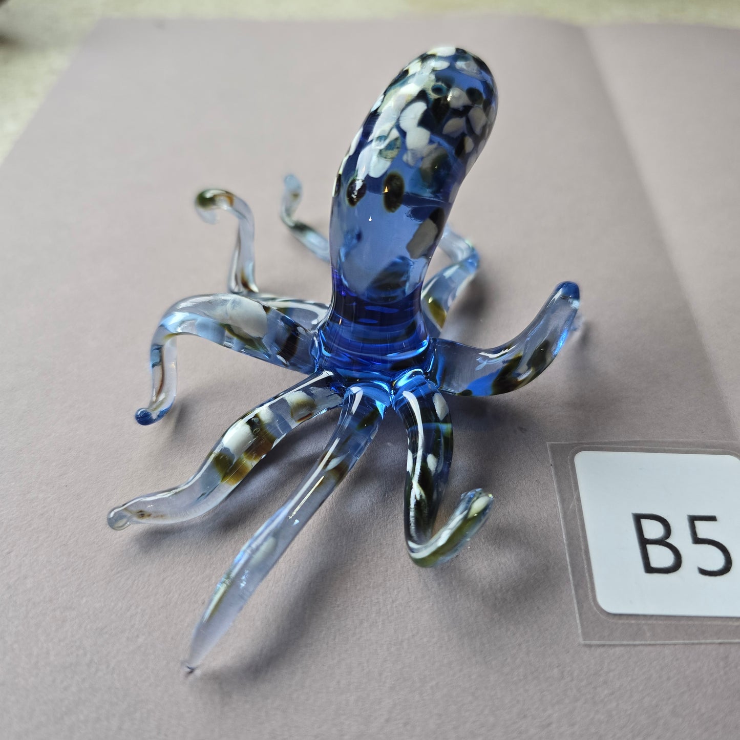Handmade Glass Octopus Figurine Collection – Borosilicate Glass Ocean Décor