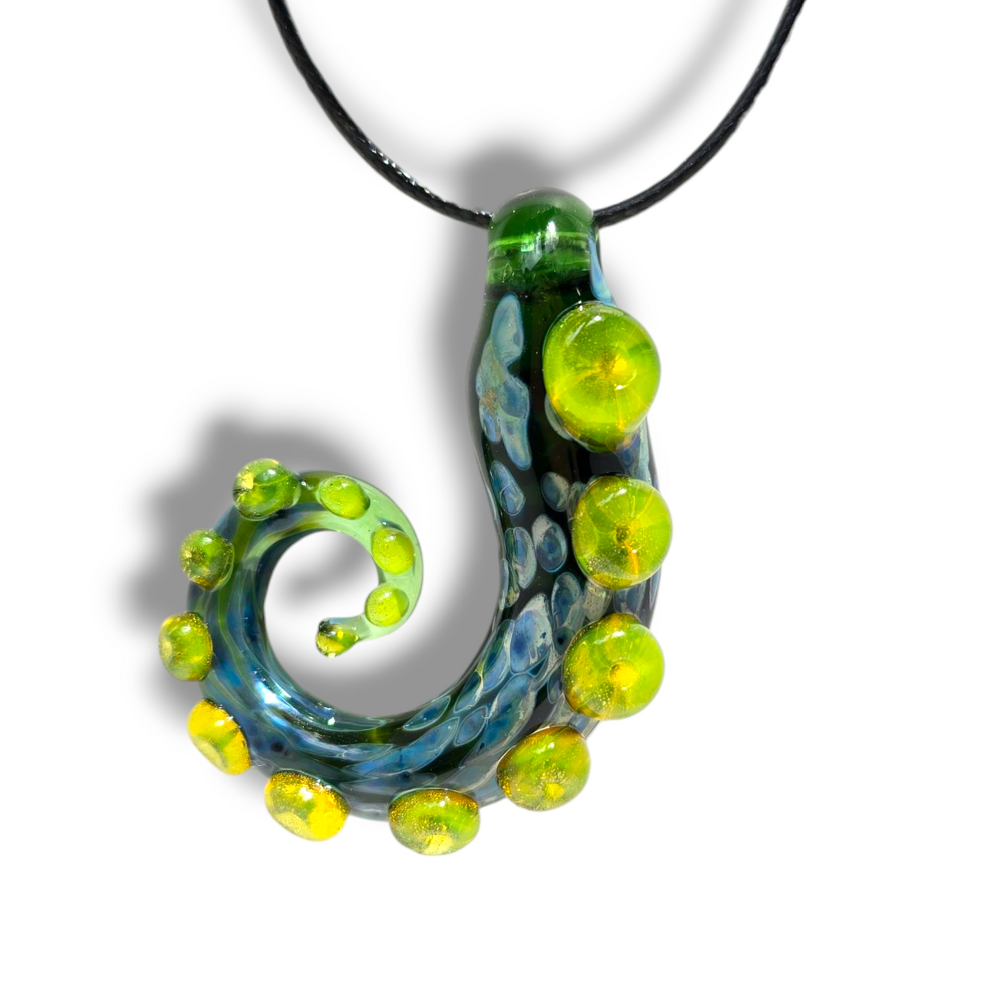 Handmade Glass Tentacle Pendant – Ocean-Inspired Jewelry