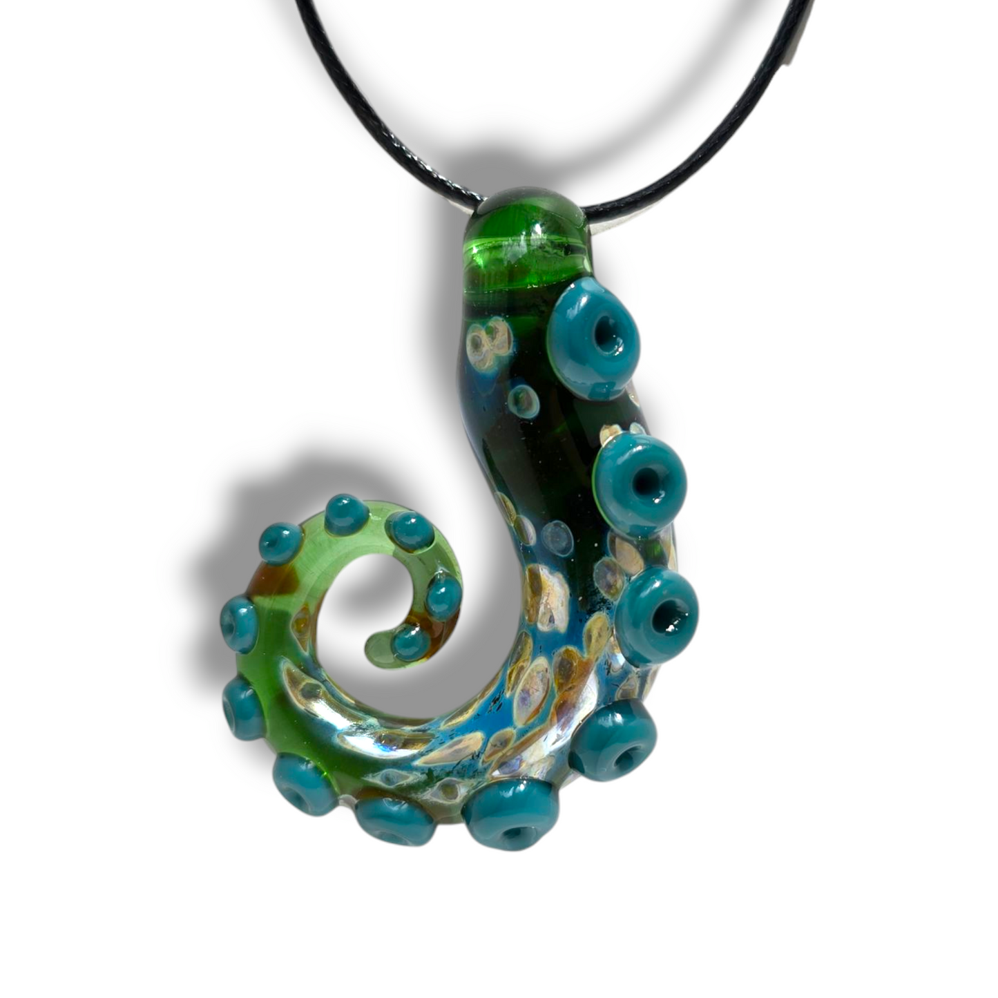 Handmade Glass Tentacle Pendant – Ocean-Inspired Jewelry