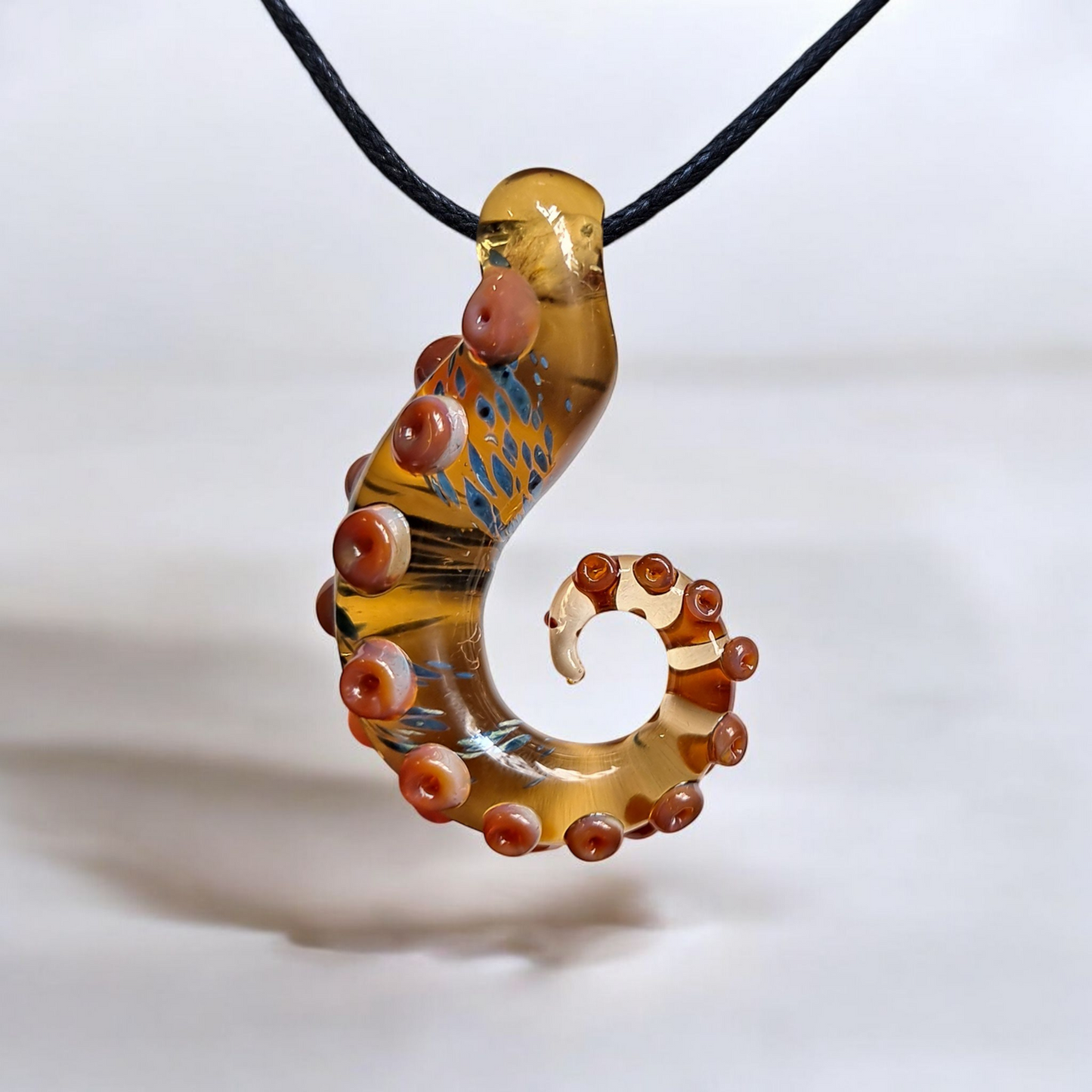 Handmade Glass Tentacle Pendant – Ocean-Inspired Jewelry