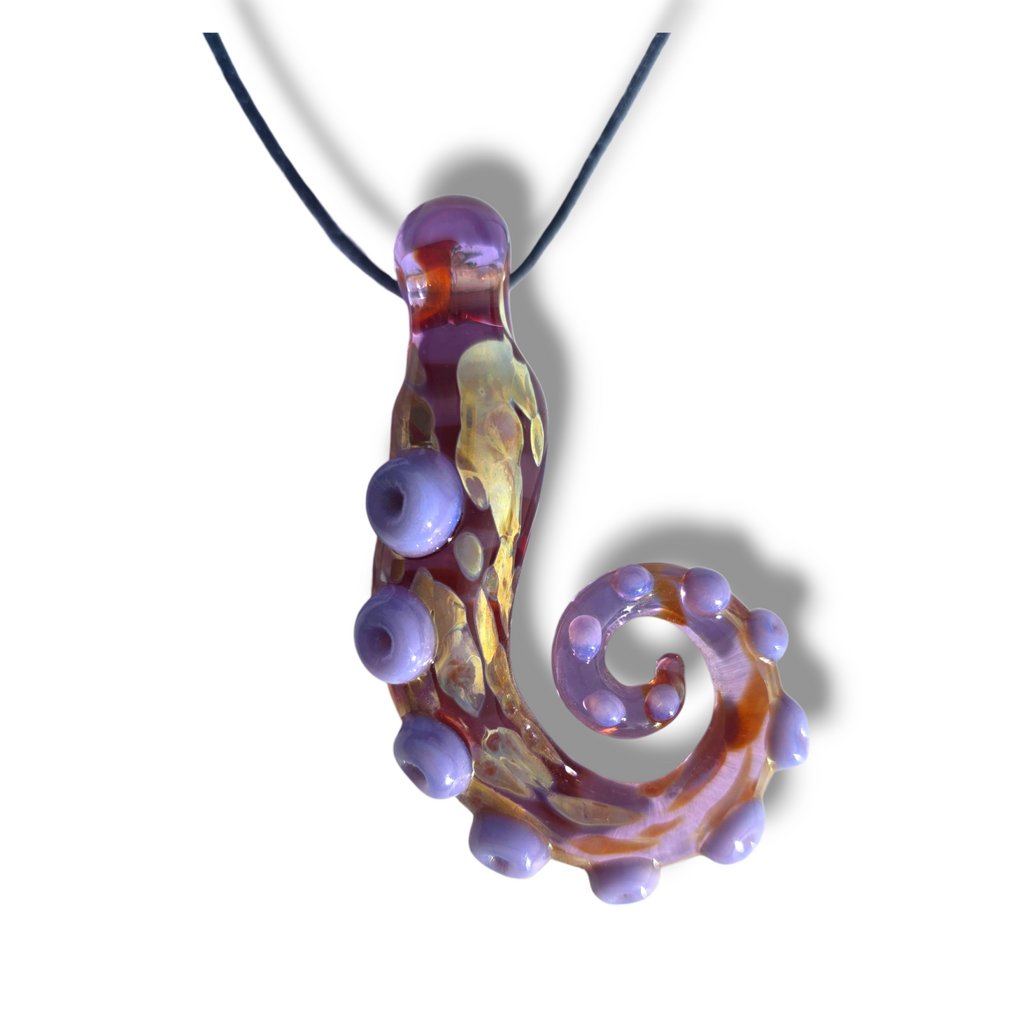 Handmade Glass Tentacle Pendant – Ocean-Inspired Jewelry