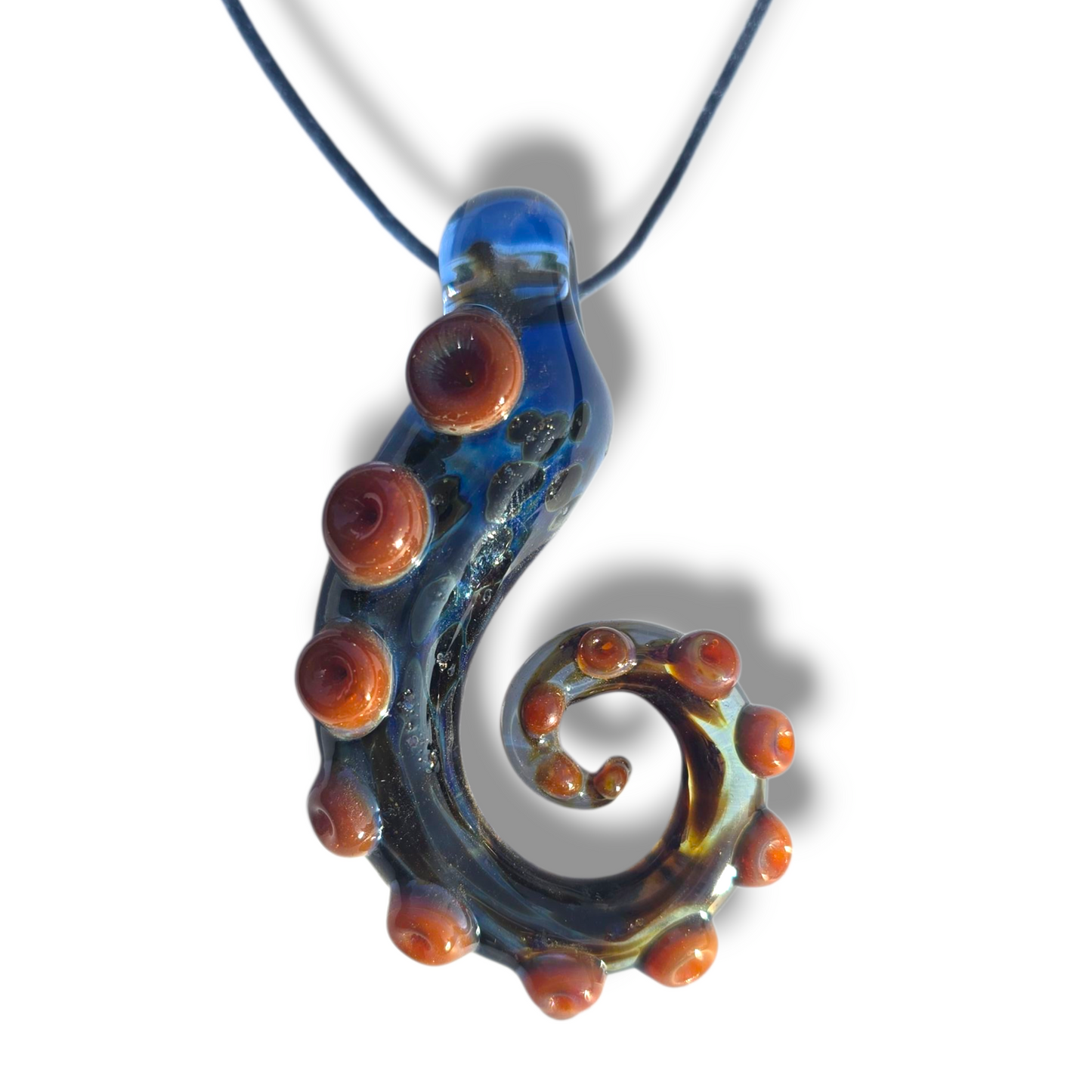 Handmade Glass Tentacle Pendant – Ocean-Inspired Jewelry