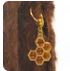 Honey Comb Dreadlock Ring Charm / CUSTOM Bead Hole Size / Dreadlock Accessories, Loc Beads, Dreadlock Jewelry