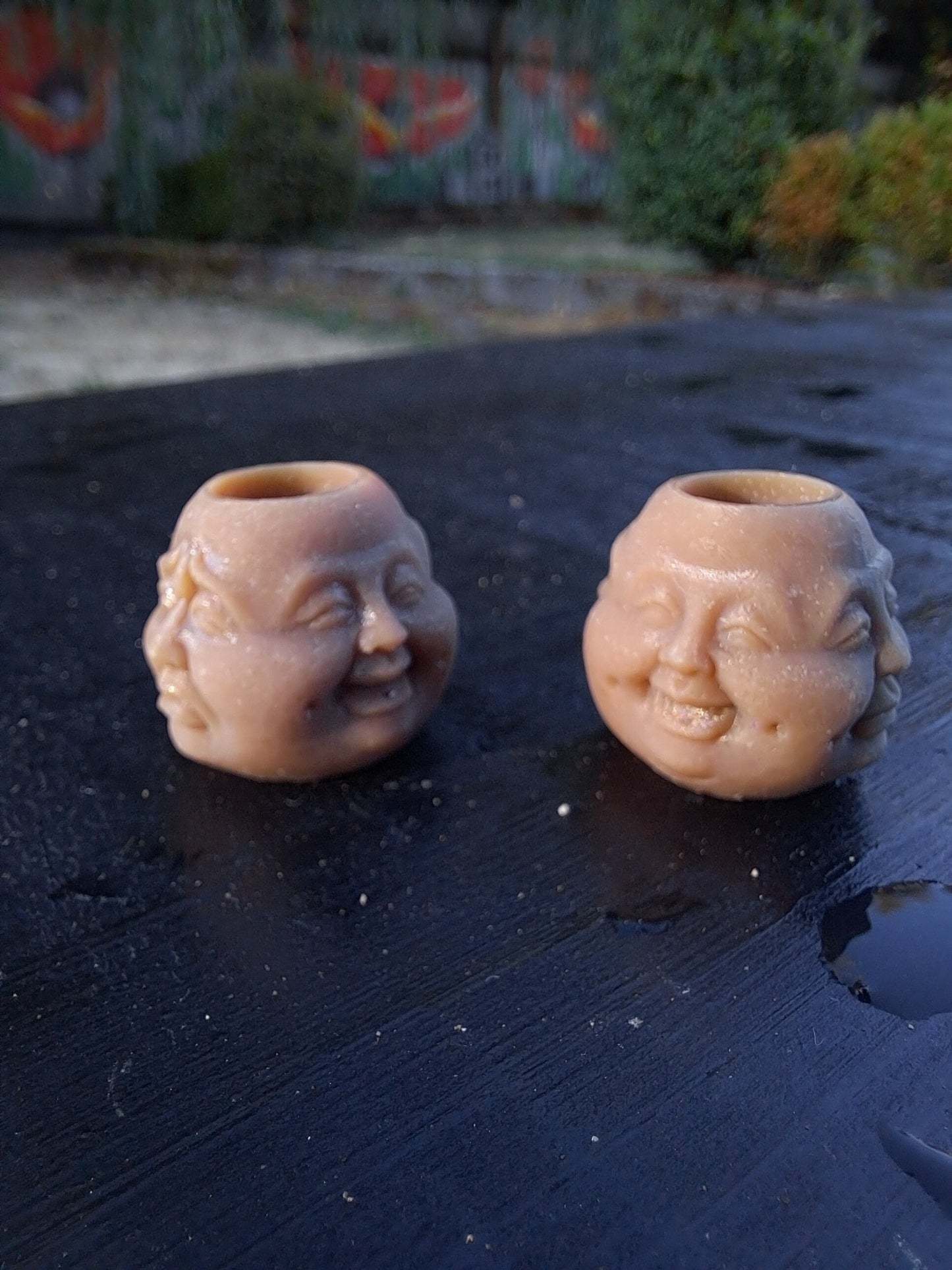 Buddha Dreadlock Bead // CUSTOM Bead Hole Sizes 6-16mm // Dread Beads, Hair Beads, Loc Jewelry, Dread Jewelry, Paracord Jewelry
