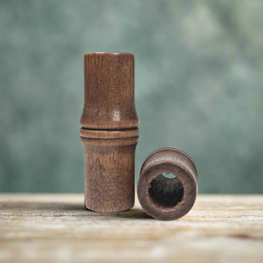 2 pack Brown Wood dread beads - Bamboo shaped - 7mm bead hole - wooden Dread beads, Wood Dreadlock Beads LAST ONES