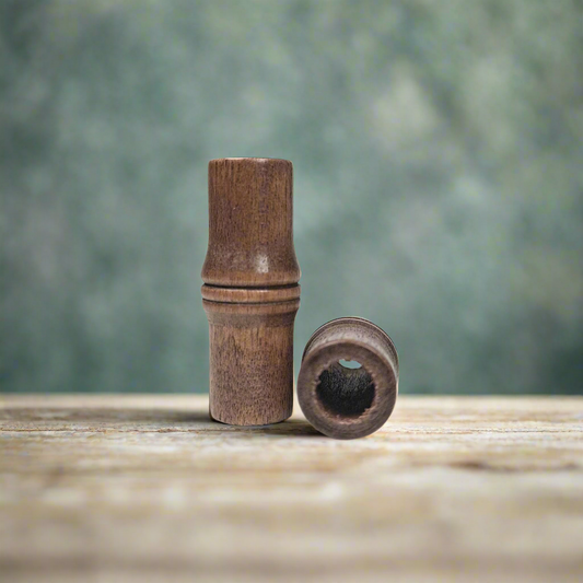 2 pack Brown Wood dread beads - Bamboo shaped - 7mm bead hole - wooden Dread beads, Wood Dreadlock Beads LAST ONES