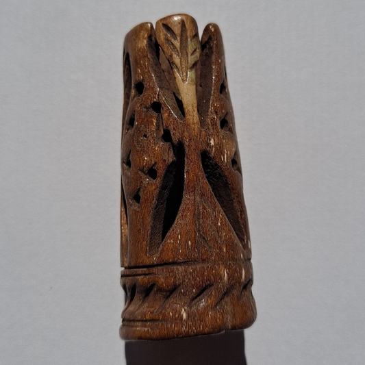 Butterfly Bone Dread Beads / 10mm Bead Holes / Natural Beads for Dreadlocks, Bone Hair Beads, Natural Hair Jewelry