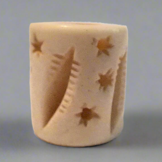 Shooting stars Bone Dread Bead // 6 - 12mm Bead Holes // Dreadlock Beads, Dread Jewelry, Dread Accessories, Large Hole Beads, Hair Bead