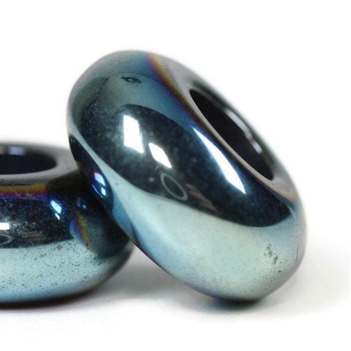 Water Spirit Dreadlock Bead // 6mm Beads Hole - Set of 2 // Beads for Dreadlocks, Dread Beads, metal dread bead Dread Accessories