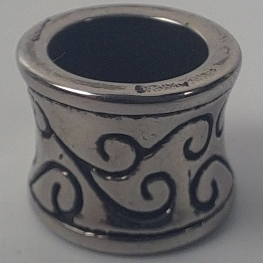 Spiral Dreadlock Bead - 8mm bead hole - Dreadlock Accessories, Dread Beads, Loc Accessories, Loc Beads, Silver Dread Beads, metal dread bead