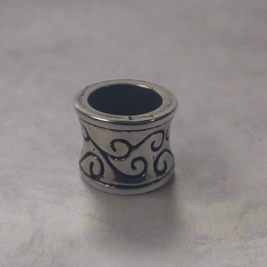 Spiral Dreadlock Bead - 8mm bead hole - Dreadlock Accessories, Dread Beads, Loc Accessories, Loc Beads, Silver Dread Beads, metal dread bead