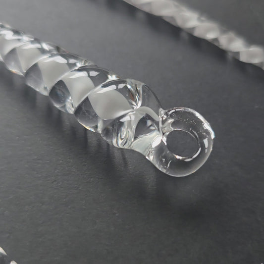 Handmade Glass Icicles, 3 Pack, Glass Icicle Tree Ornaments