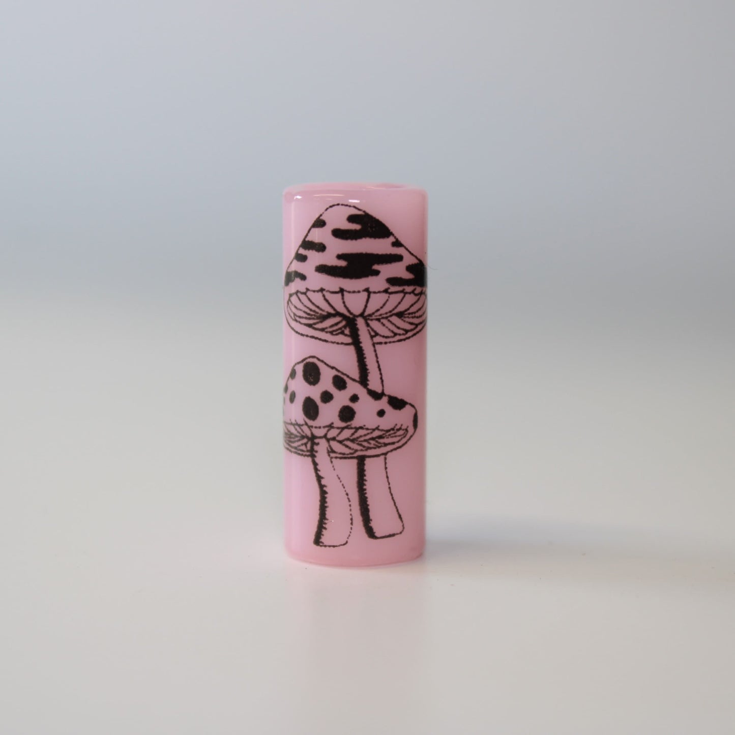 Glass Enamel Mushroom Dread Bead, Ready to Ship