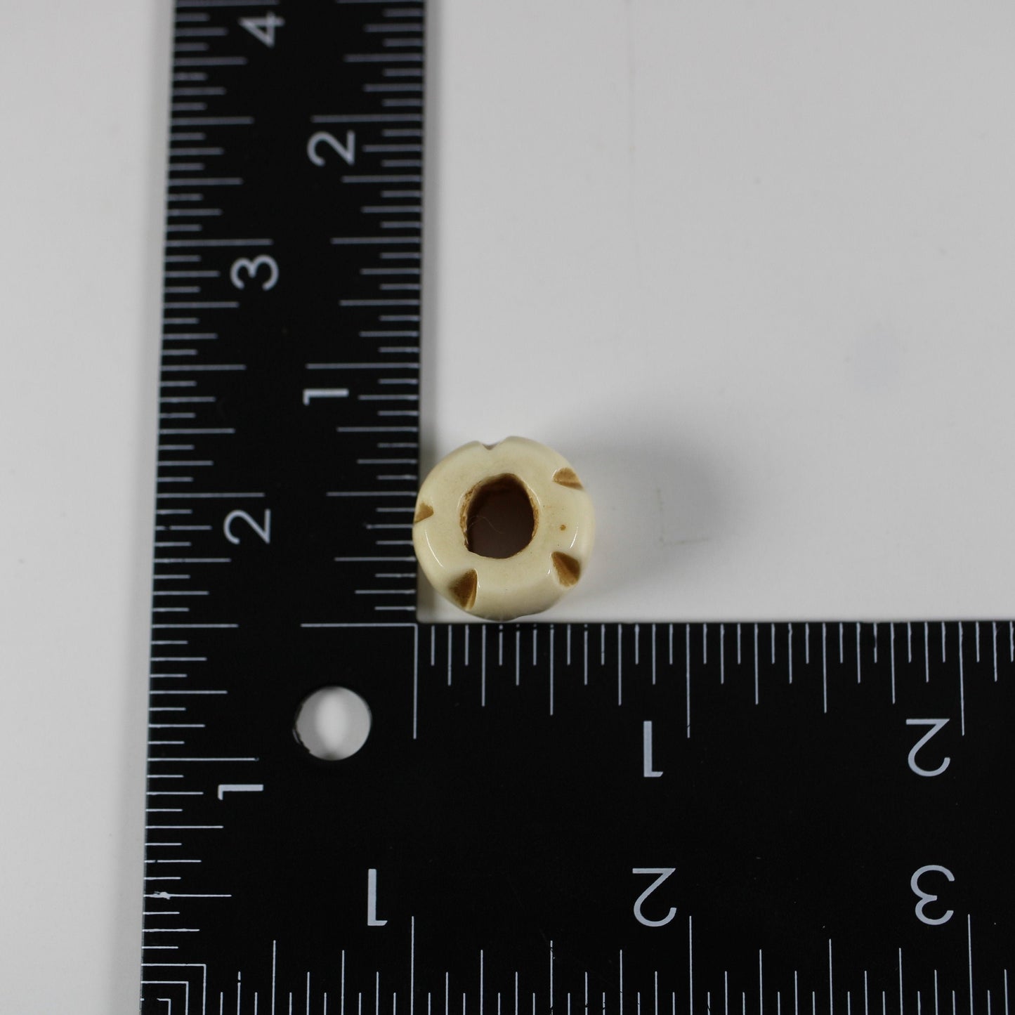Notched Bone Dread Bead // 6 - 12mm Bead Holes // Dreadlock Beads, Dread Jewelry, Dread Accessories, Large Hole Beads, Hair Beads, B08