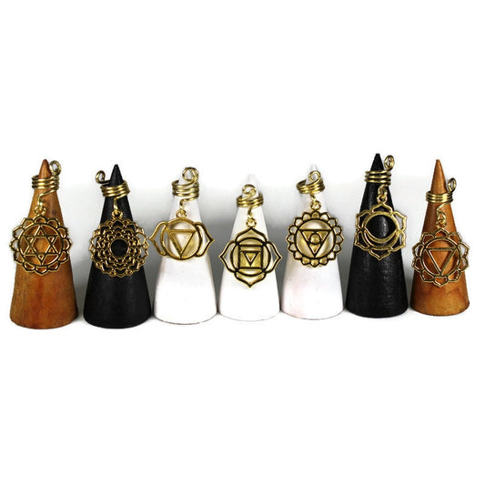 Assorted Chakra Dreadlock Bead - Sold individually - Metal Dread Bead, Dreadlock Accessories, Loc Beads, Dread Charm, Dreadlock Jewelry