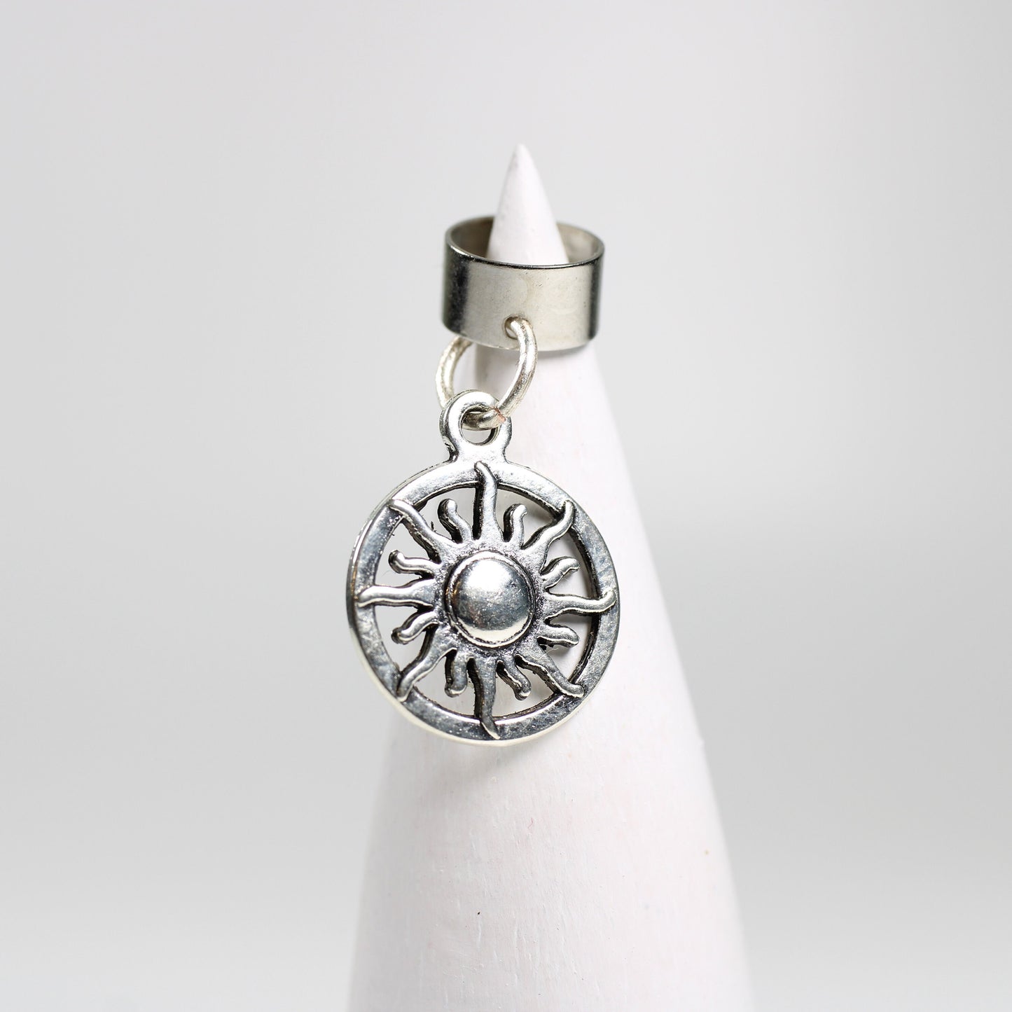 Sun Sign Dread Bead // 6 to 12mm Bead Hole // Metal Dread Bead, Dreadlock Accessories, Loc Bead Coil, Loc Beads, Dread Cuff, 5B001