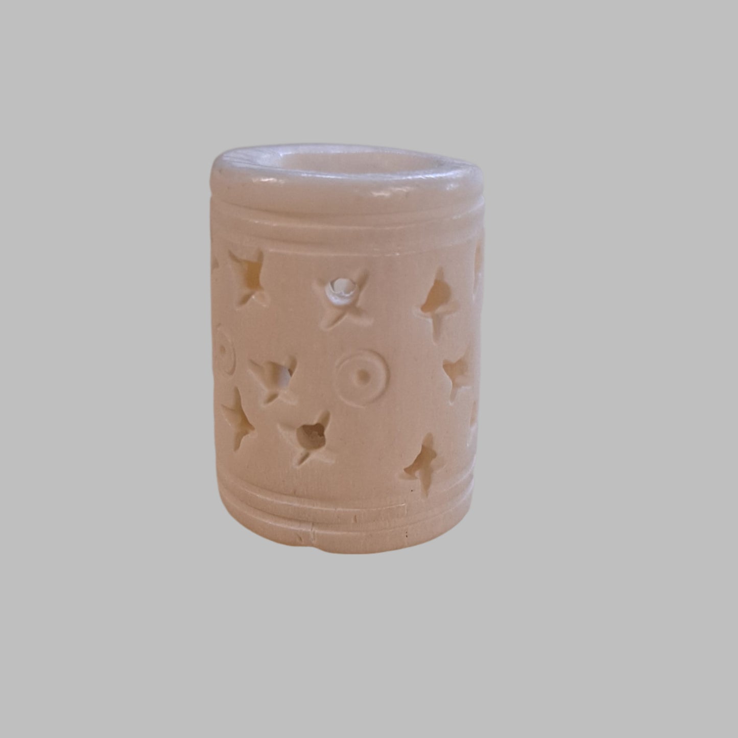 Moon Beam Bone Dread Bead / 12mm Bead Holes / Natural Beads for Dreadlocks, Bone Hair Beads, Natural Hair Jewelry
