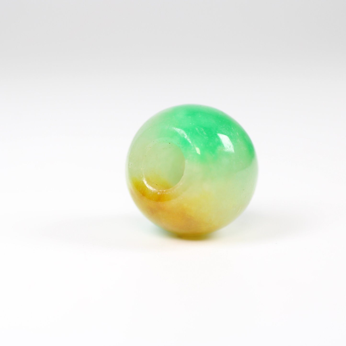 Jade Dread Bead - 4mm bead hole - Dreadlock Beads, Dread Jewelry, Dread Accessories, Loc beads, Stone dread beads, Jade Loc beads