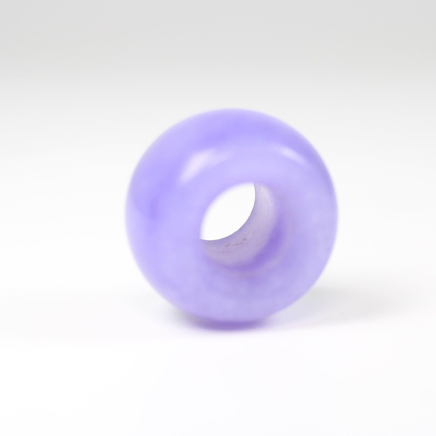 Chalcedony Dreadlock Bead - 7mm bead hole - Dreadlock Beads, Dread Lock Accessories, Loc Beads, Large Hole Beads, Stone Dread Beads