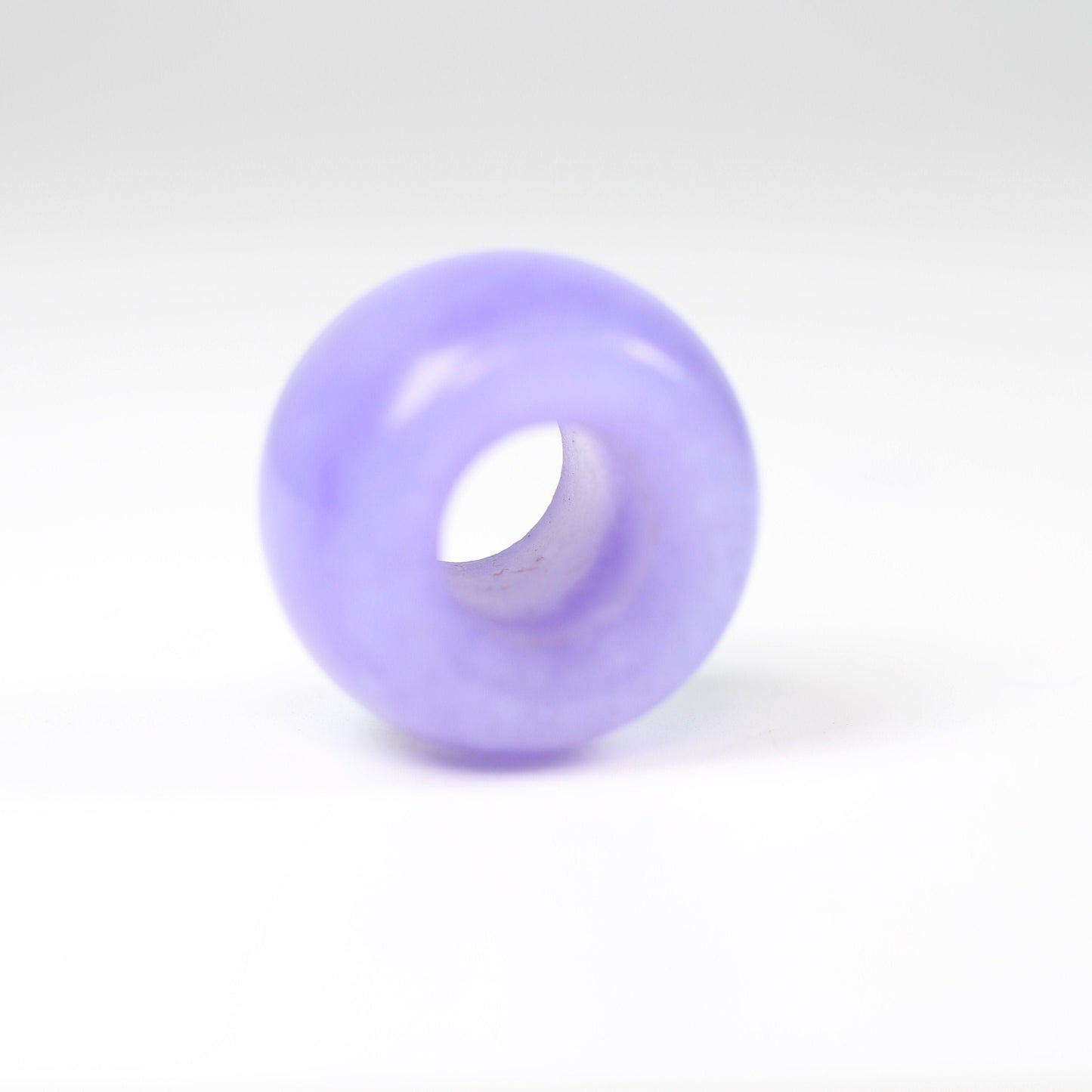 Chalcedony Dreadlock Bead - 7mm bead hole - Dreadlock Beads, Dread Lock Accessories, Loc Beads, Large Hole Beads, Stone Dread Beads
