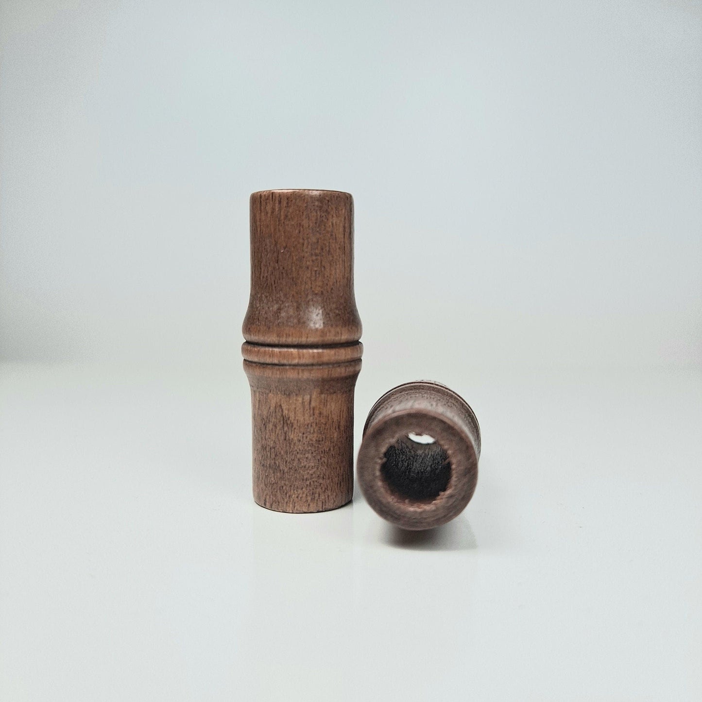 2 pack Brown Wood dread beads - Bamboo shaped - 7mm bead hole - wooden Dread beads, Wood Dreadlock Beads LAST ONES