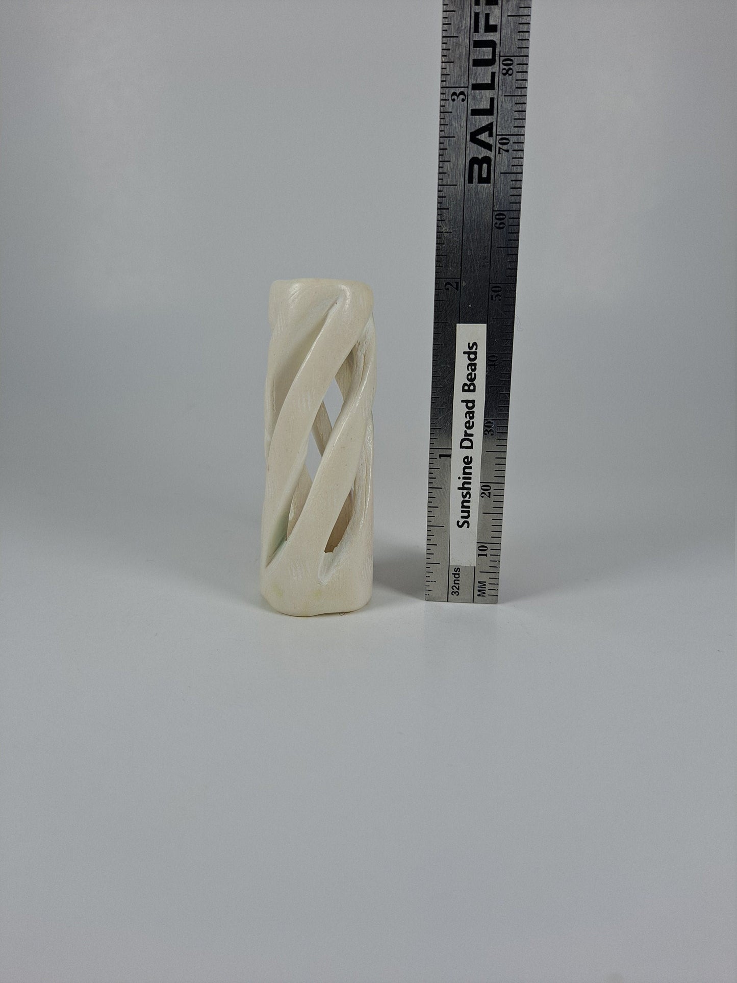 Open Flow Bone Dread Bead / 10mm Bead Holes / Natural Beads for Dreadlocks, Bone Hair Beads, Natural Hair Jewelry