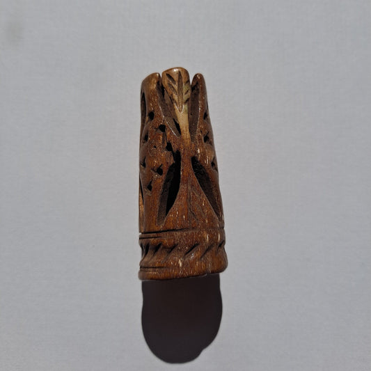 Butterfly Bone Dread Beads / 10mm Bead Holes / Natural Beads for Dreadlocks, Bone Hair Beads, Natural Hair Jewelry