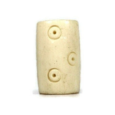 Dot Bone Dread Bead // 6 - 12mm Bead Holes // Dreadlock Beads, Dread Jewelry, Dread Accessories, Loc accessories, loc Jewelry,
