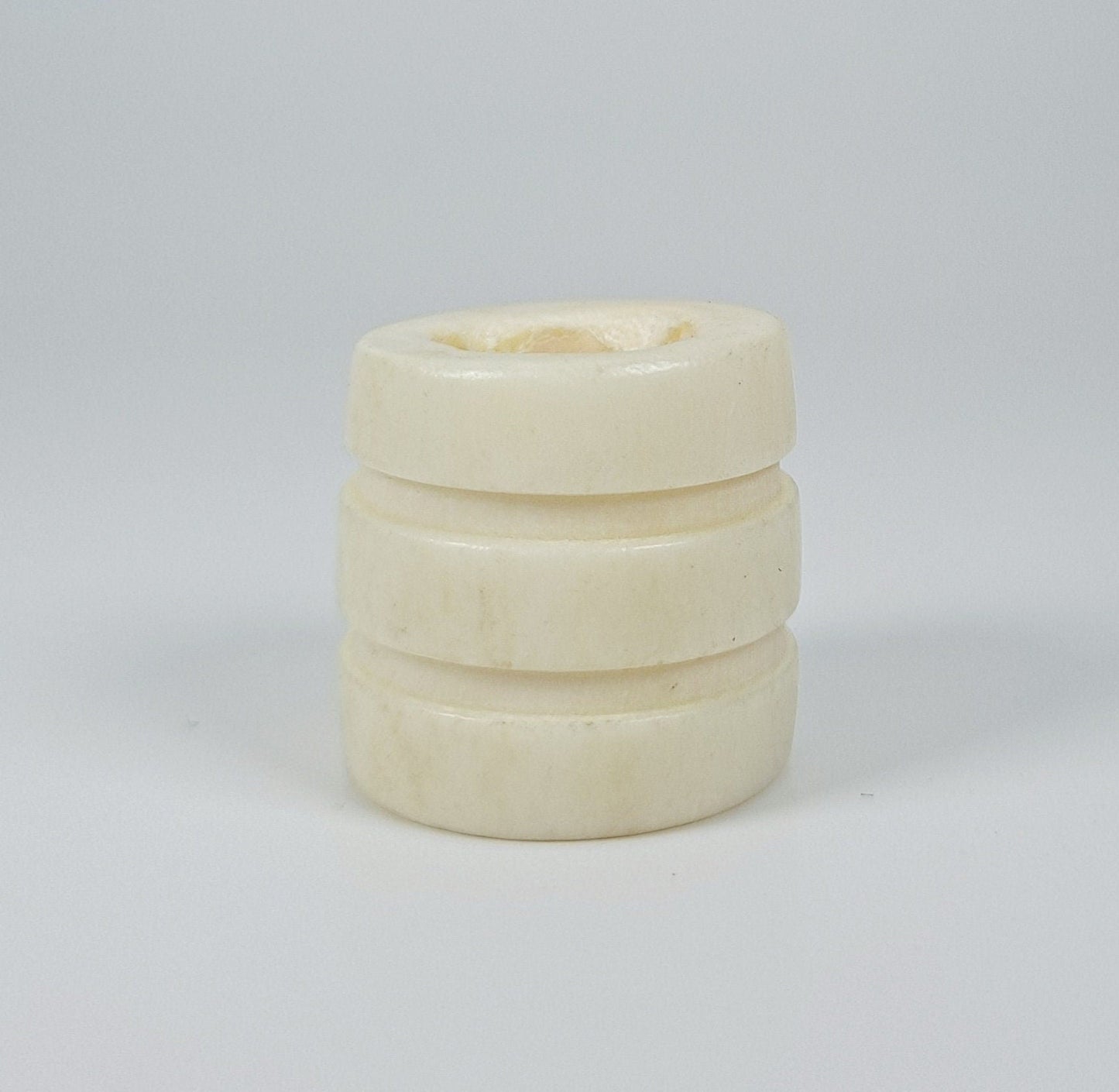 Fat Stripe Bone Dread Bead / 6-12mm Bead Hole / 3 colors to choose from / Dreadlock Bead, Dread Jewelry, Dread Accessories, Loc Jewelry