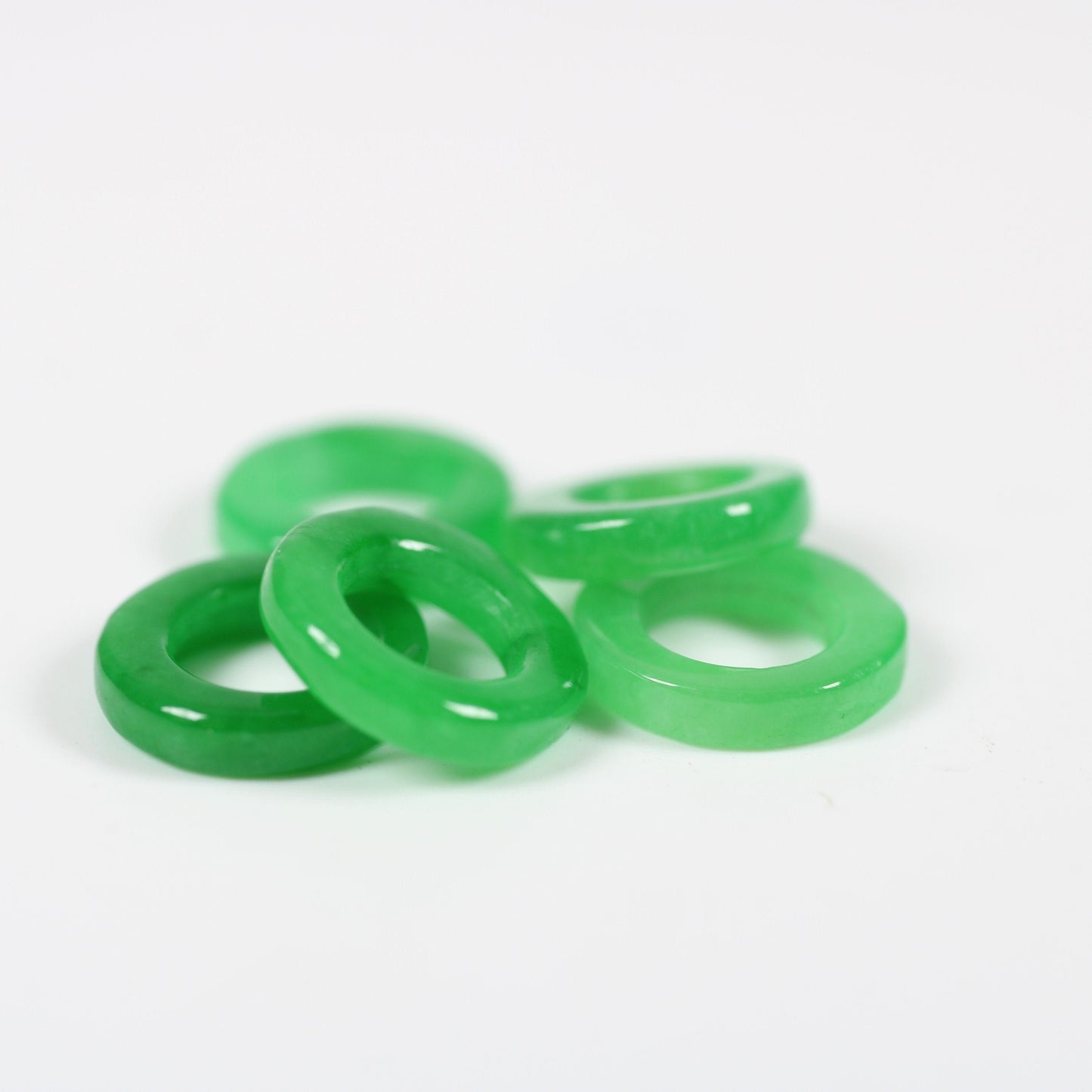 5 Pack Jade Dread Bead from 4mm Bead Hole. Bone Dreadlock Beads, Dread Jewelry, Natural Dread Beads, Loc Accessories, Stone Dread Beads
