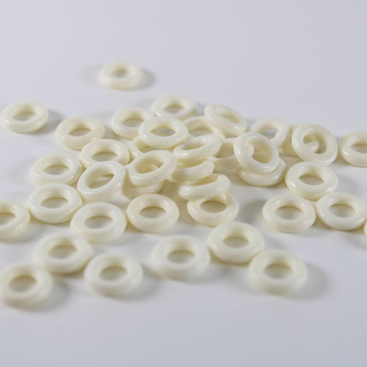 5 Pack White Bone Dread Bead from 4mm Bead Hole. Bone Dreadlock Beads, Dread Jewelry, Natural Dread Beads, Loc Accessories, B21