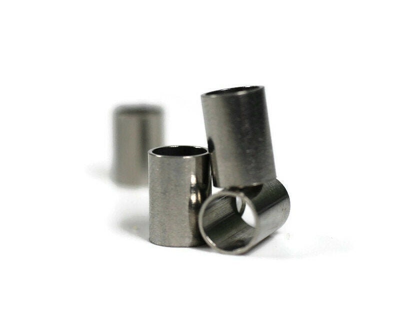 5 Small Stainless Steel Dreadlock Beads // 5mm Bead Hole // Dread Bead, Viking Dread Bead, Beard Beads, metal dread bead