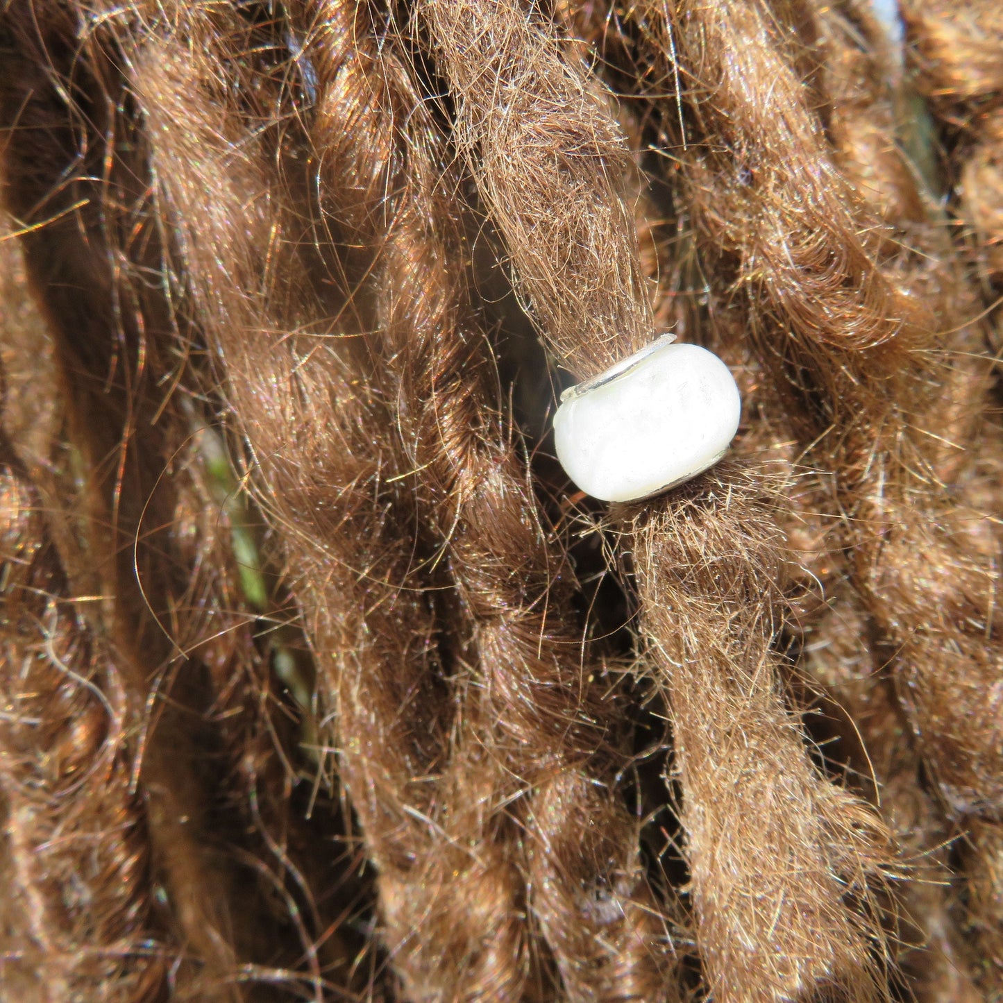 2 pack glow in the dark dread beads, 5mm bead hole, dread lock beads or beard beads, paracord beads, glowing dread beads, Loc beads