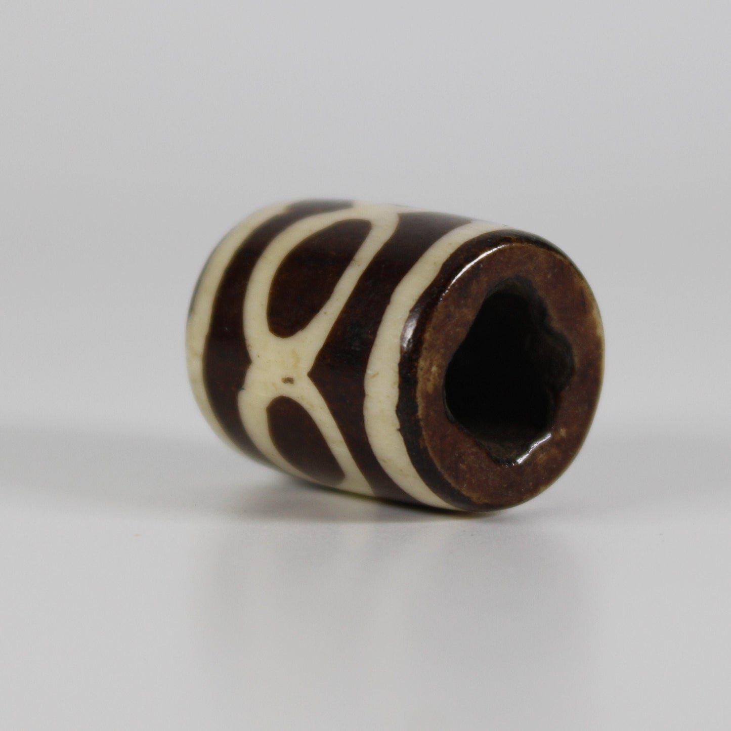 Infinity Bone Dread Bead // 8 - 12mm Bead Holes // Dreadlock Beads, Dread Jewelry, Dread Accessories, Large Hole Beads, Hair Beads
