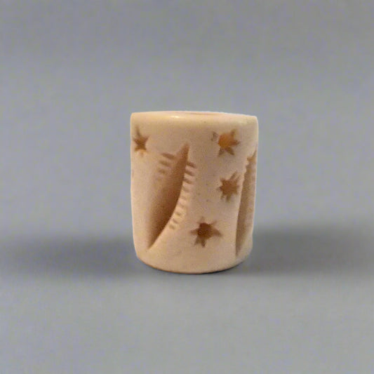 Shooting stars Bone Dread Bead // 6 - 12mm Bead Holes // Dreadlock Beads, Dread Jewelry, Dread Accessories, Large Hole Beads, Hair Bead