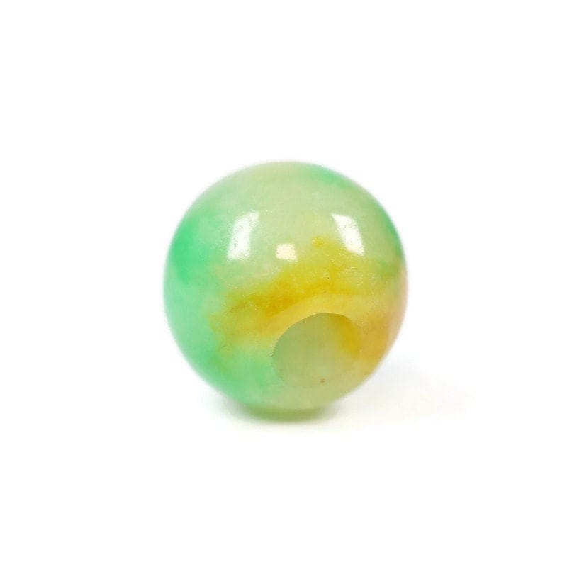 Jade Dread Bead - 4mm bead hole - Dreadlock Beads, Dread Jewelry, Dread Accessories, Loc beads, Stone dread beads, Jade Loc beads