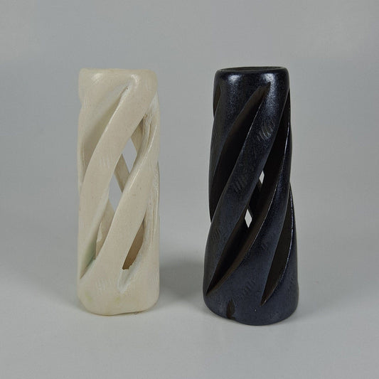 Open Flow Bone Dread Bead / 10mm Bead Holes / Natural Beads for Dreadlocks, Bone Hair Beads, Natural Hair Jewelry