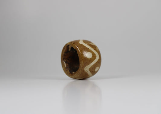 Native Bone Dread Bead // 6 - 12mm Bead Holes // Dreadlock Beads, Dread Jewelry, Dread Accessories, Loc accessories, loc Jewelry,