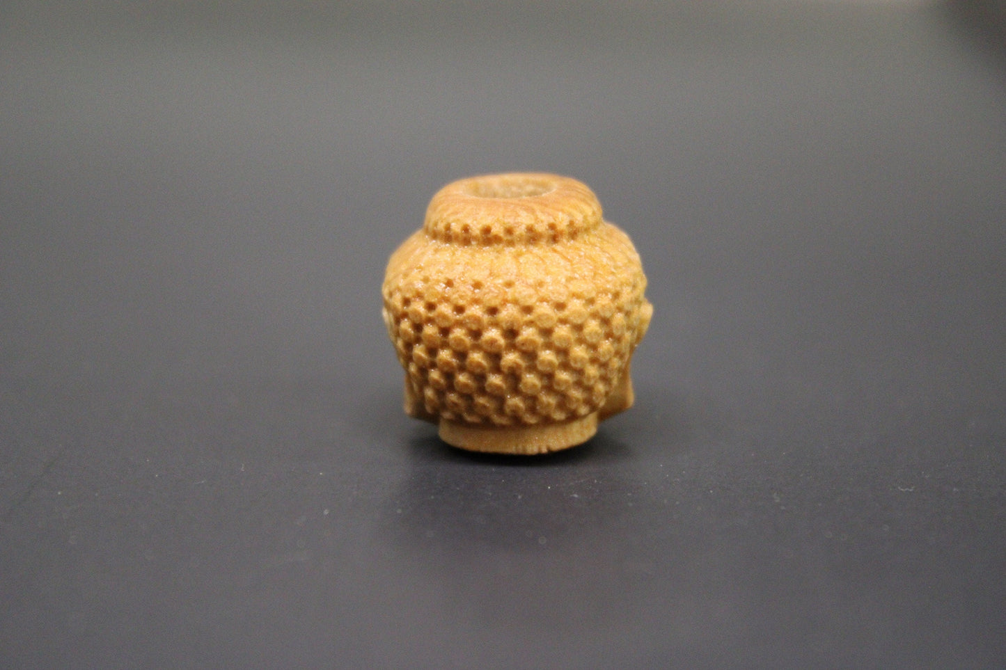 Buddha Head - Wood Dread Beads // 4 - 10 mm Bead Hole // Dreadlock Bead, Loc Jewelry, Dreadlock Accessories, Large Hole Beads, Dread Jewelry
