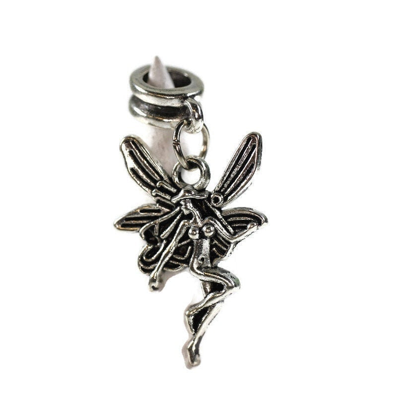 Fairy Dreadlock Bead - 5 mm bead hole - Dreadlock Accessories, Dread Beads, Fairy Charm, Hair Jewelry, Loc Beads, 4D006, metal dread bead