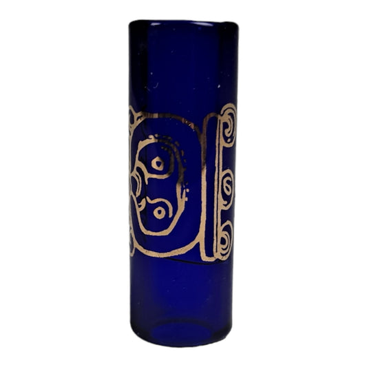 22kt Gold Mayan Glyph Glass Dread Bead Collection, Ready to Ship