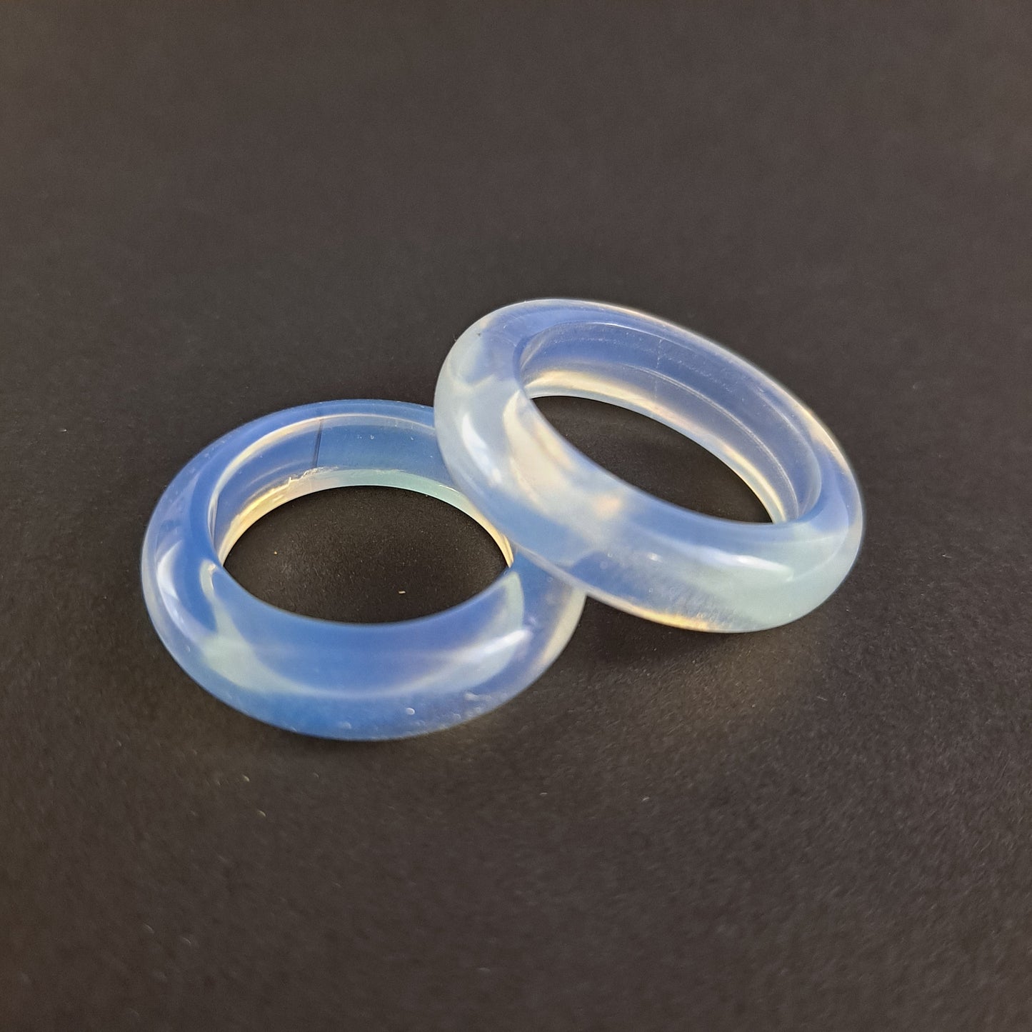 Single Opalite Glass Dread Bead - 18mm bead hole