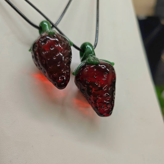 Strawberry Pendant Necklace