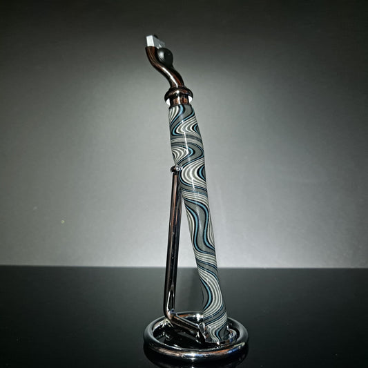 Glass Handled Razor with Stand
