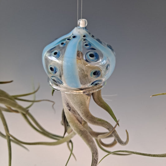 Flying Jelly Fish Air Plant Hanger, Octopus Air Plant Holder