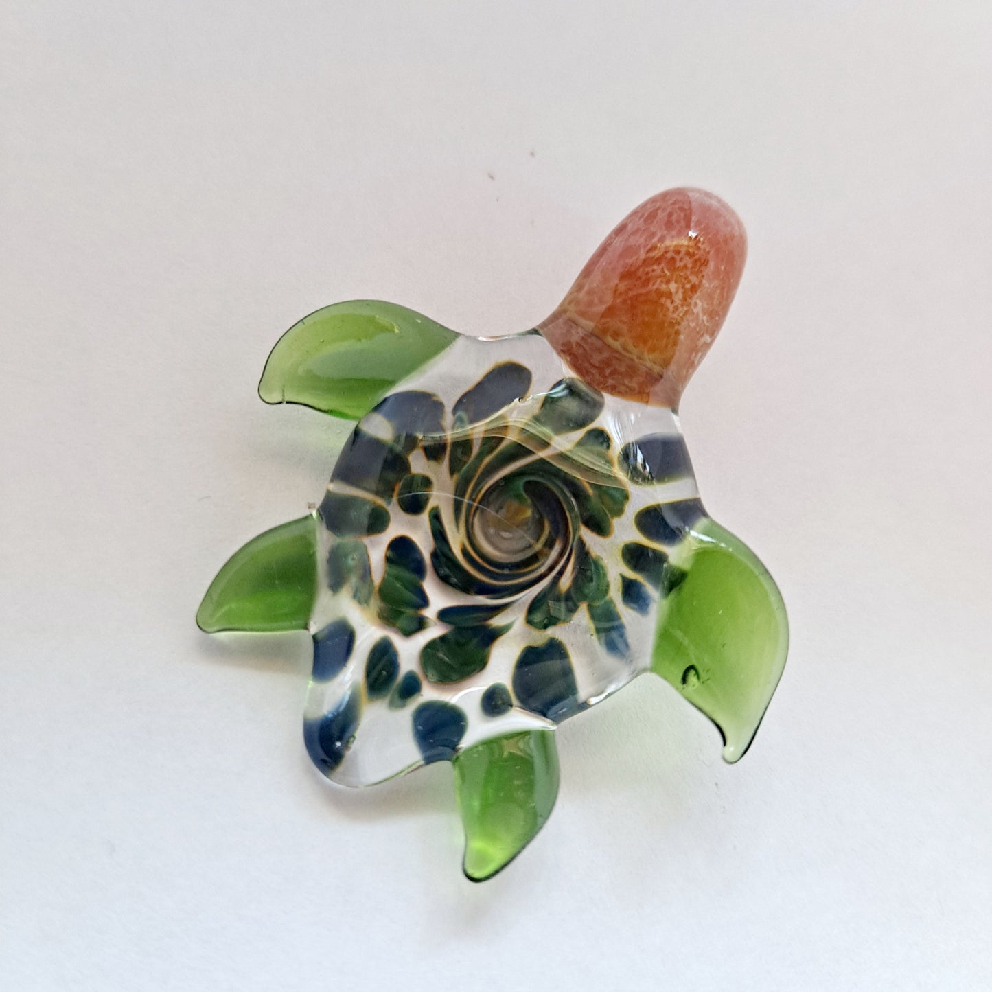 Glass Sea Turtle Pendant Necklace